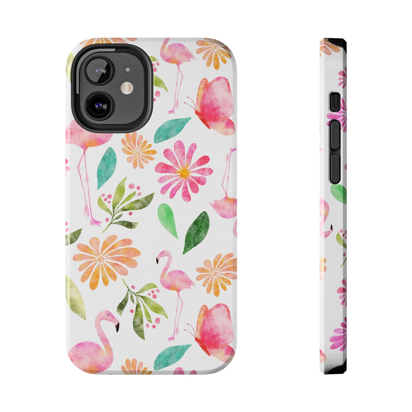 Colorful Flamingo Tropical Summertime, Tough Phone Case (iPhone/Android)