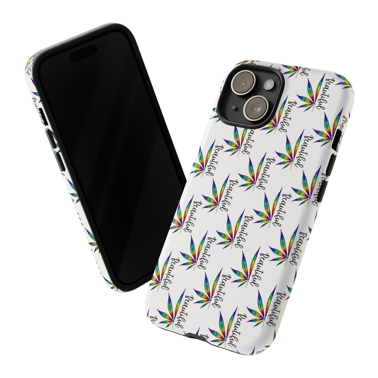 'Beautiful' Colorful Smoke Leaf Tough iPhone/ Android Cases