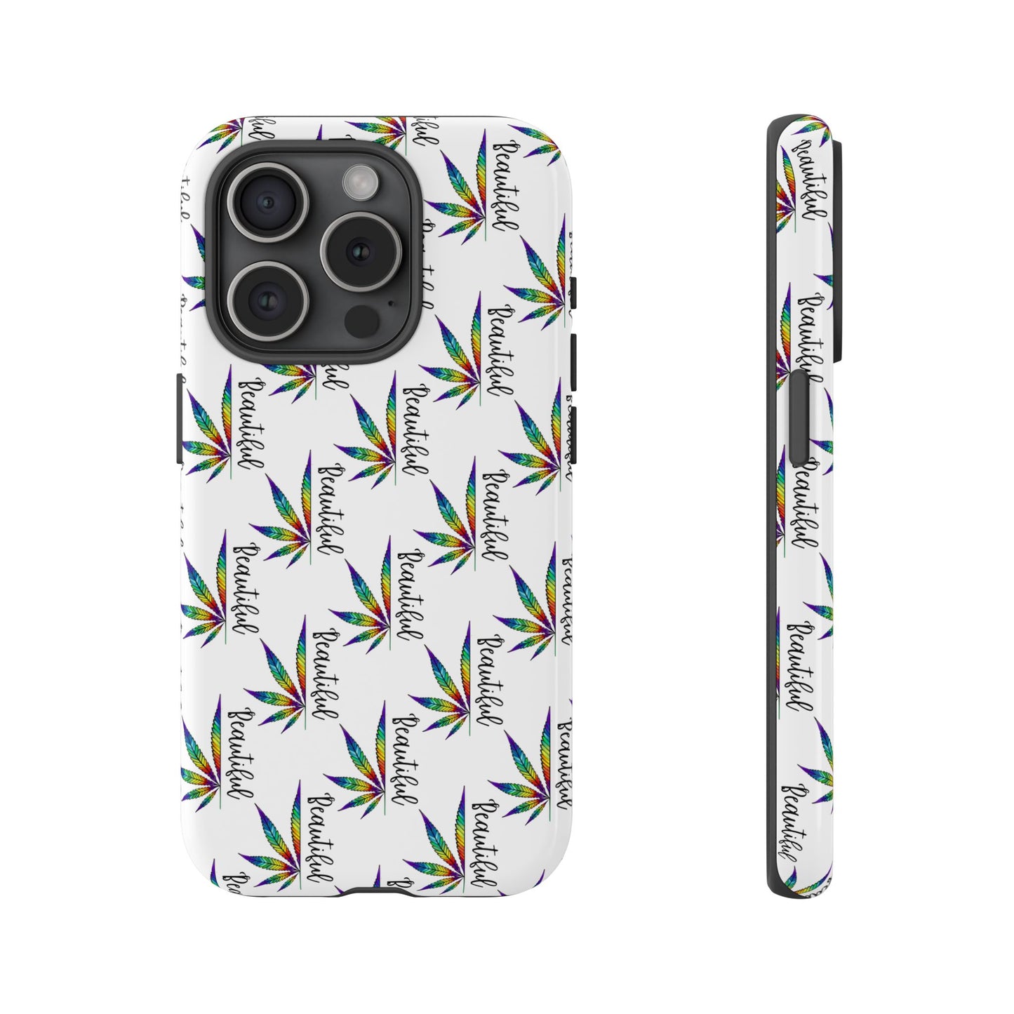 'Beautiful' Colorful Smoke Leaf Tough iPhone/ Android Cases