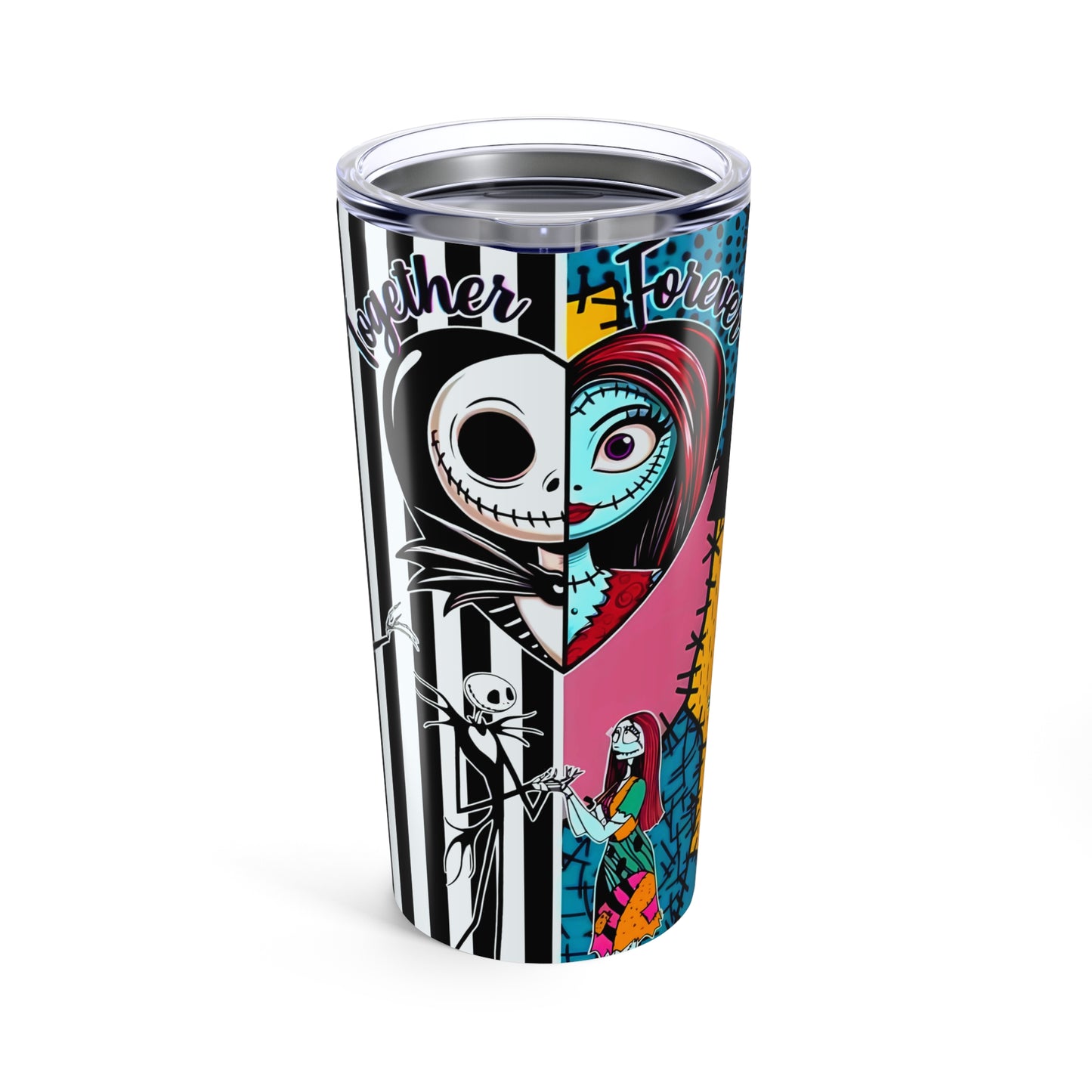 Jack/Sally "The Nightmare Before Christmas", 20oz Stainless Steel Tumbler