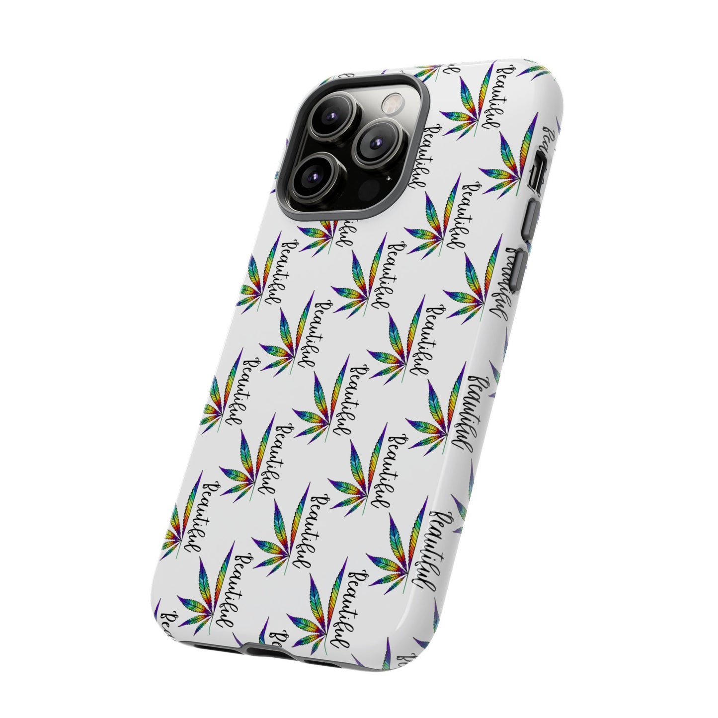 'Beautiful' Colorful Smoke Leaf Tough iPhone/ Android Cases