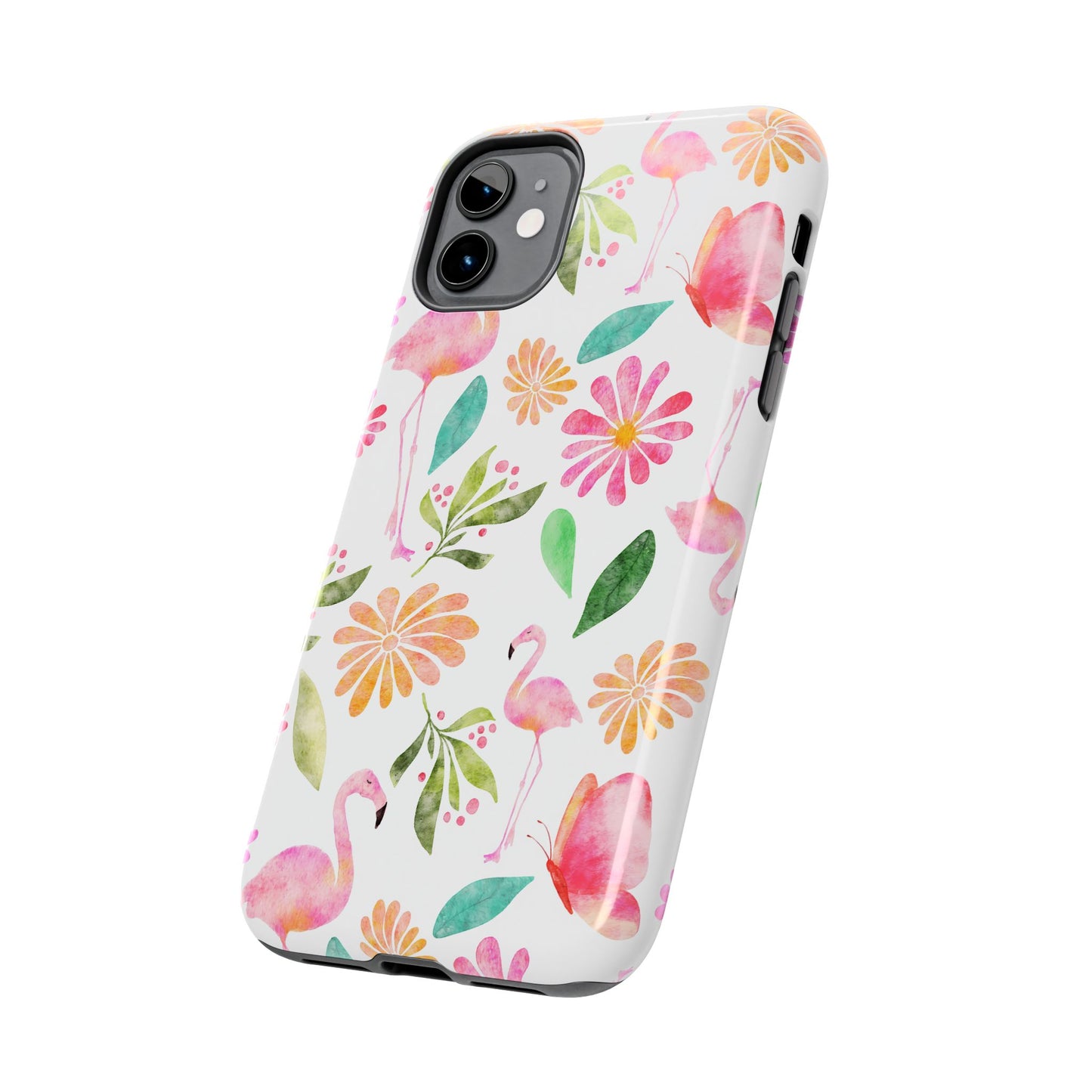 Colorful Flamingo Tropical Summertime, Tough Phone Case (iPhone/Android)