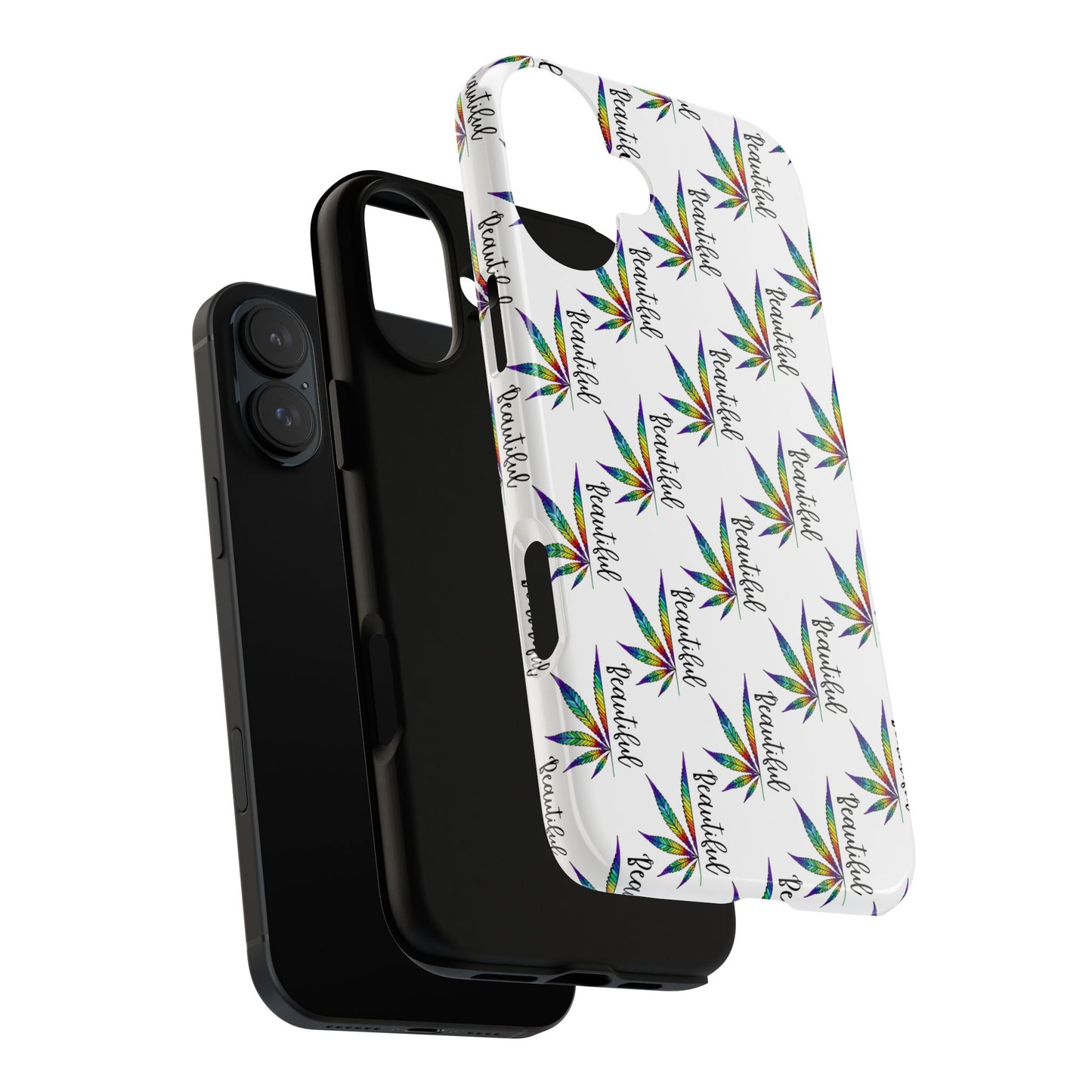 'Beautiful' Colorful Smoke Leaf Tough iPhone/ Android Cases