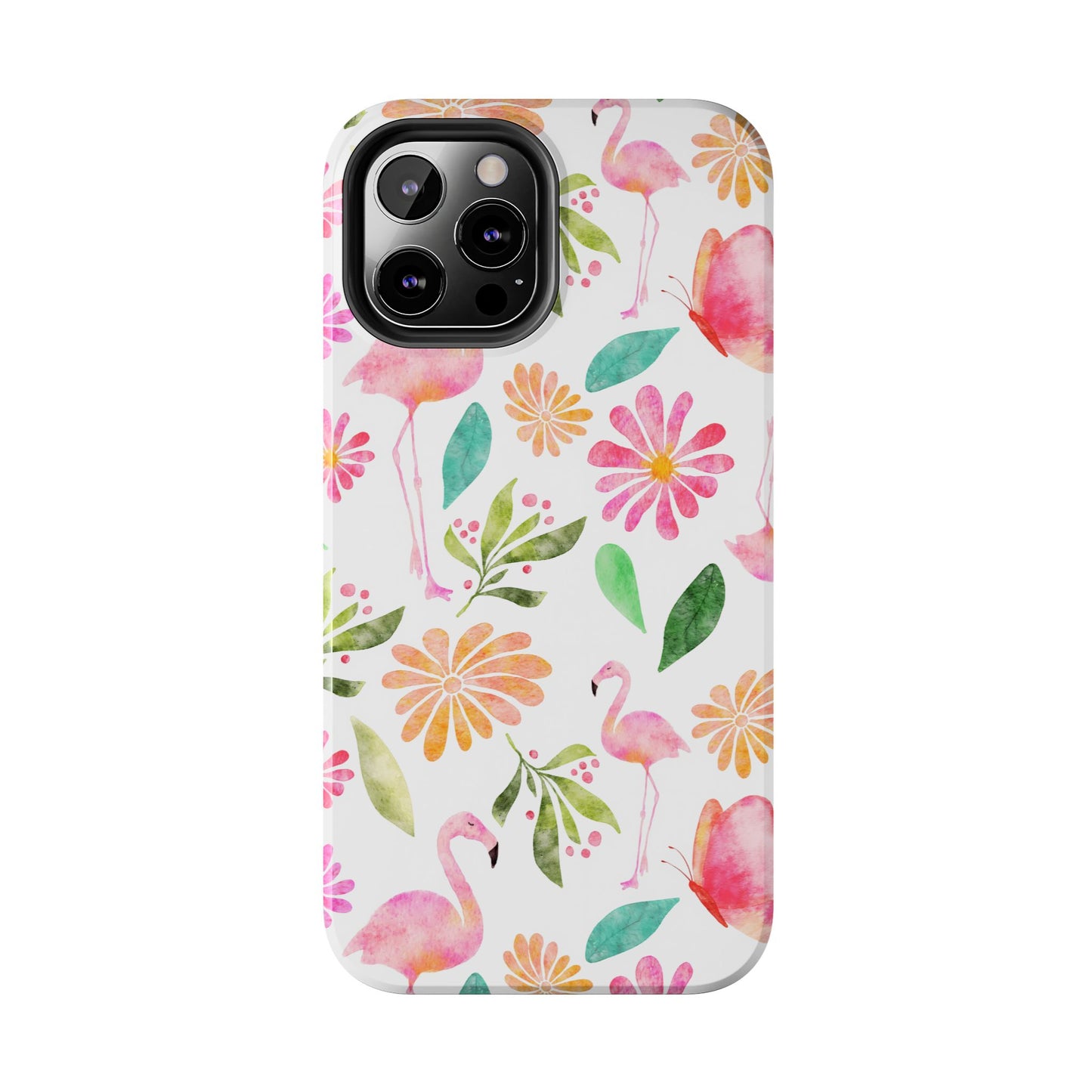 Colorful Flamingo Tropical Summertime, Tough Phone Case (iPhone/Android)