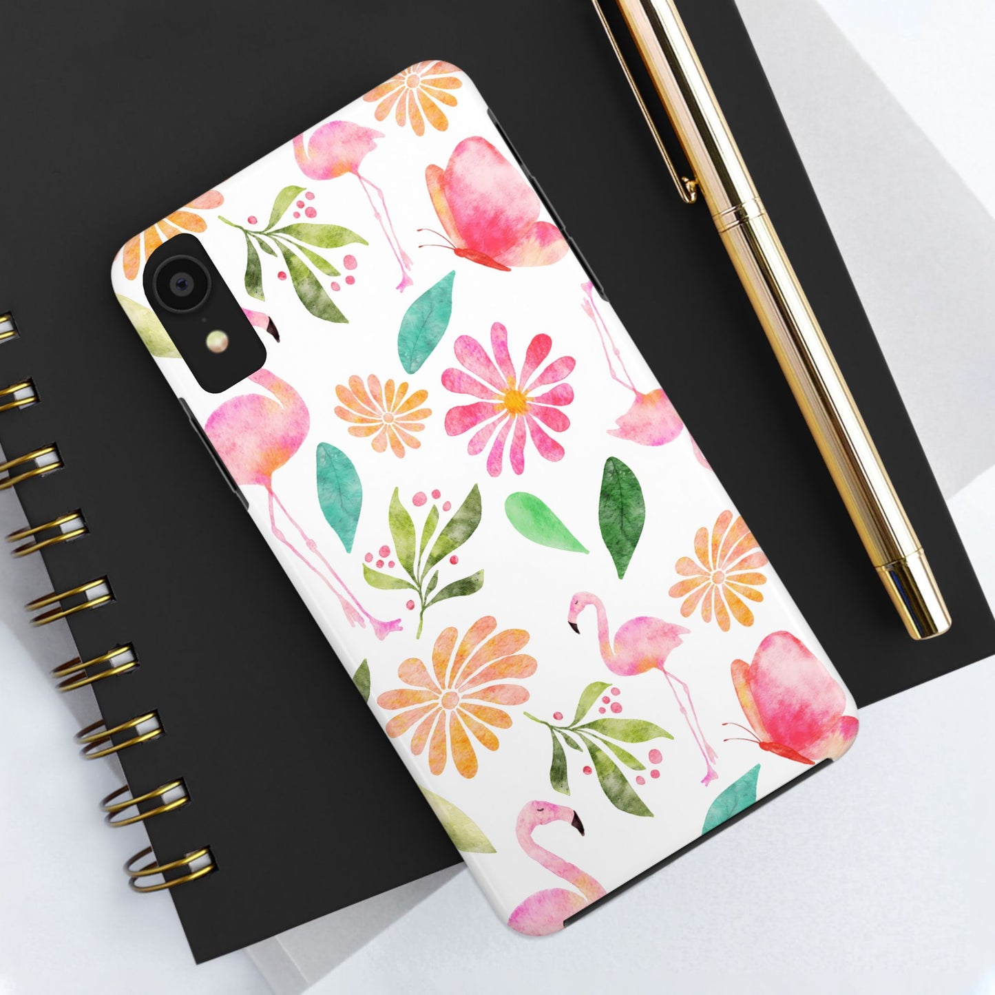 Colorful Flamingo Tropical Summertime, Tough Phone Case (iPhone/Android)