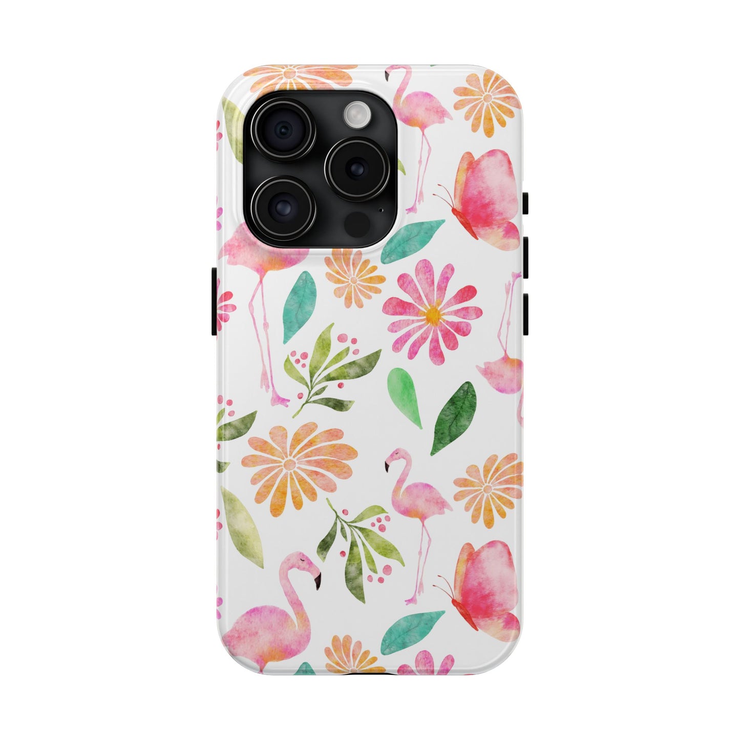 Colorful Flamingo Tropical Summertime, Tough Phone Case (iPhone/Android)