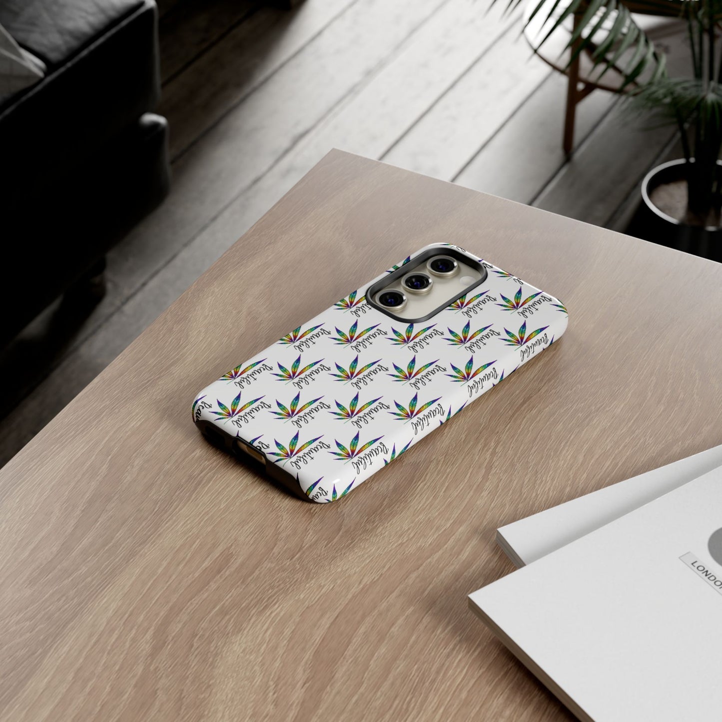 'Beautiful' Colorful Smoke Leaf Tough iPhone/ Android Cases