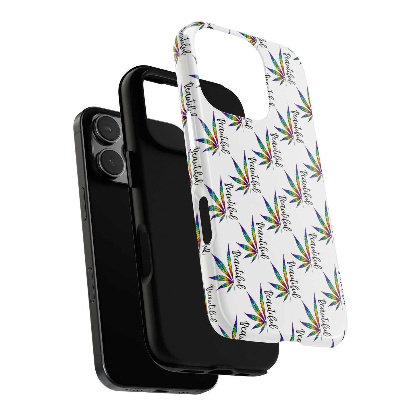 'Beautiful' Colorful Smoke Leaf Tough iPhone/ Android Cases