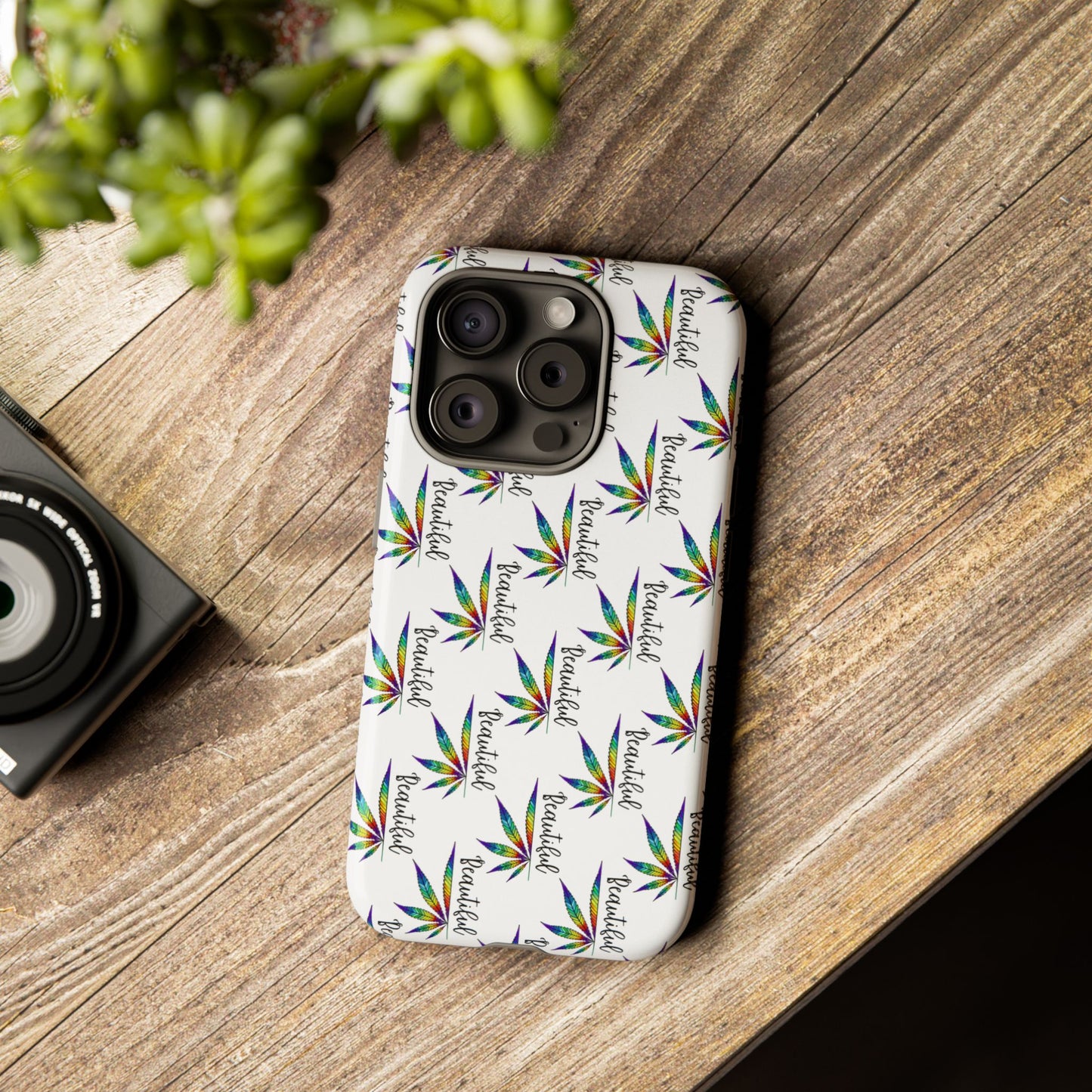 'Beautiful' Colorful Smoke Leaf Tough iPhone/ Android Cases