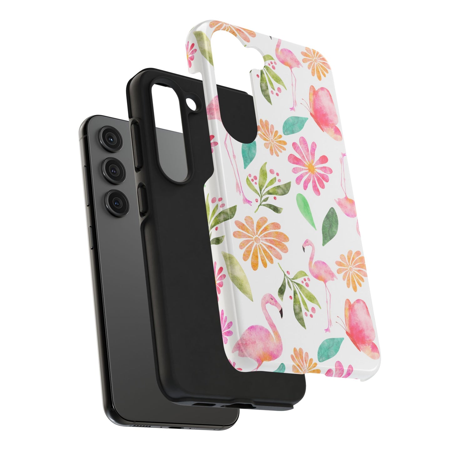 Colorful Flamingo Tropical Summertime, Tough Phone Case (iPhone/Android)