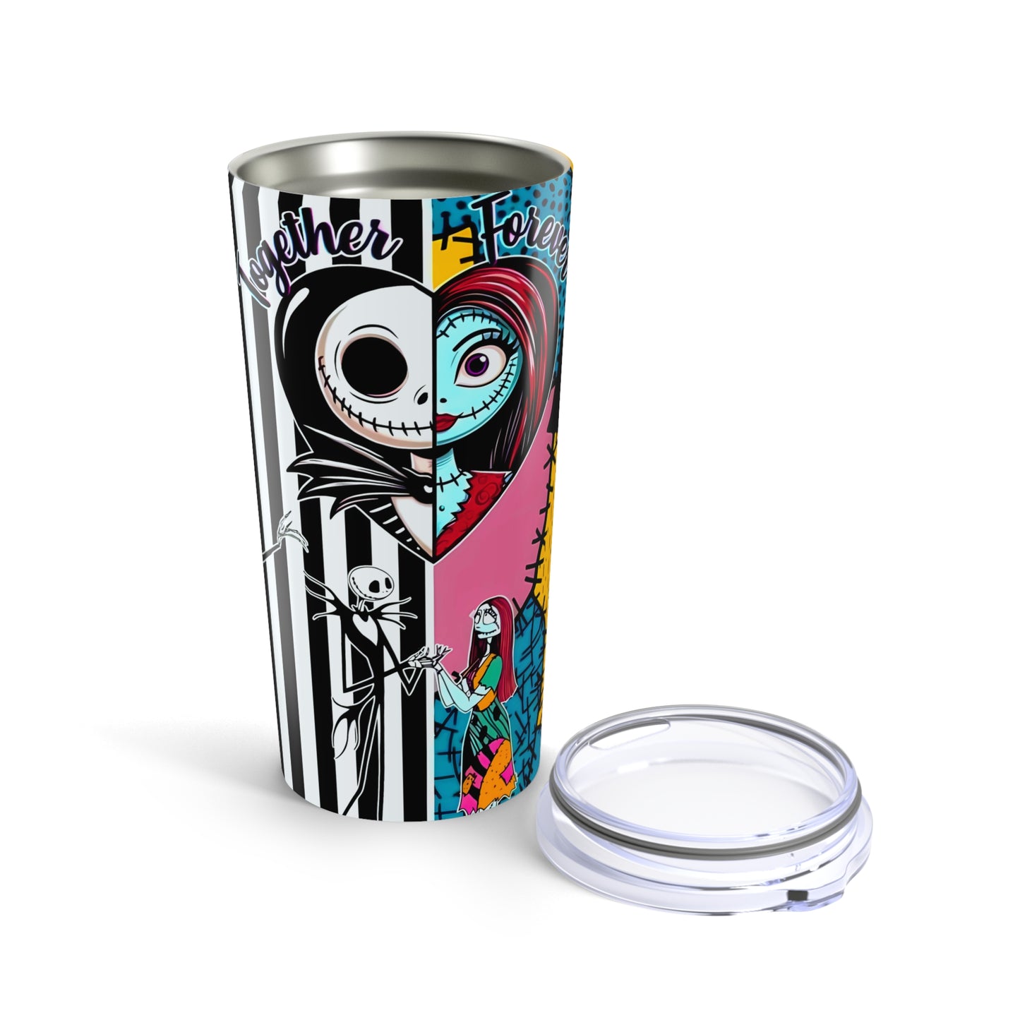 Jack/Sally "The Nightmare Before Christmas", 20oz Stainless Steel Tumbler