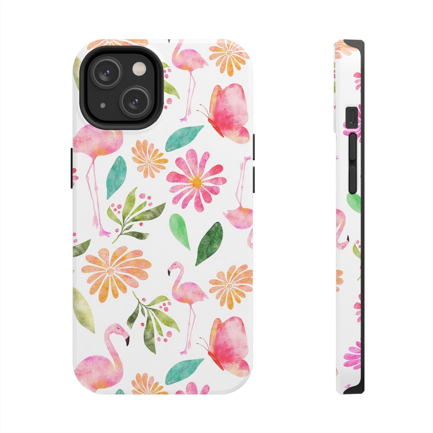 Colorful Flamingo Tropical Summertime, Tough Phone Case (iPhone/Android)