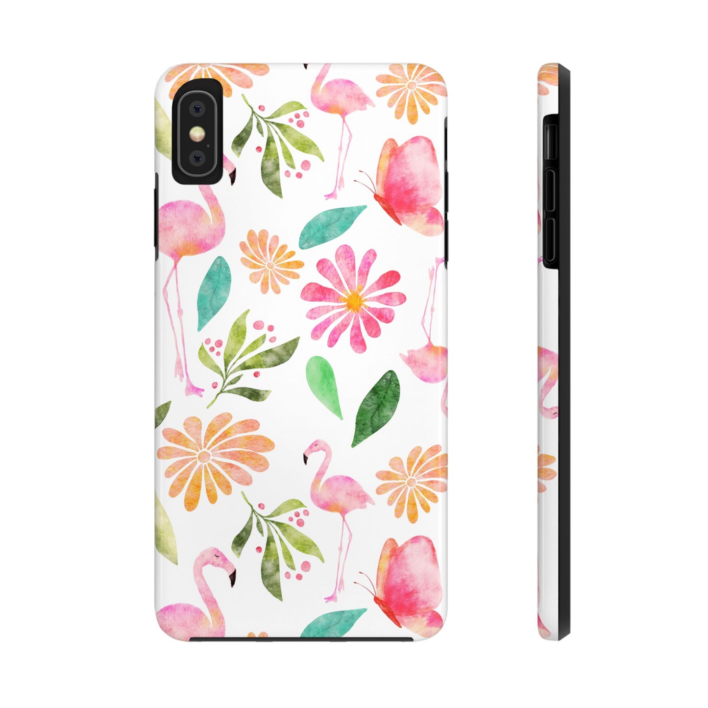 Colorful Flamingo Tropical Summertime, Tough Phone Case (iPhone/Android)