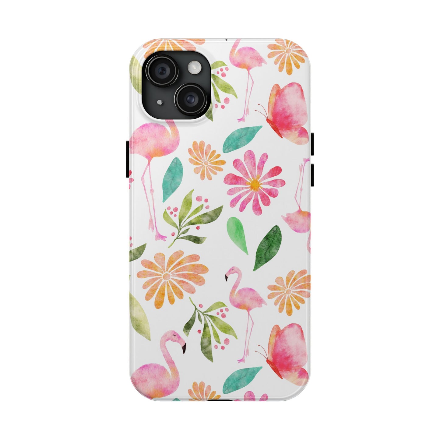 Colorful Flamingo Tropical Summertime, Tough Phone Case (iPhone/Android)