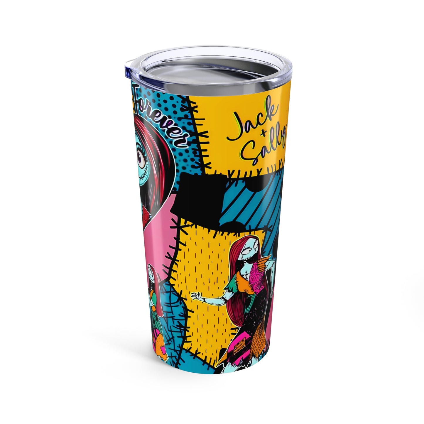 Jack/Sally "The Nightmare Before Christmas", 20oz Stainless Steel Tumbler