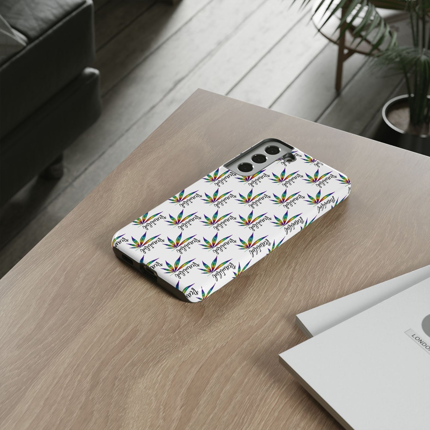 'Beautiful' Colorful Smoke Leaf Tough iPhone/ Android Cases