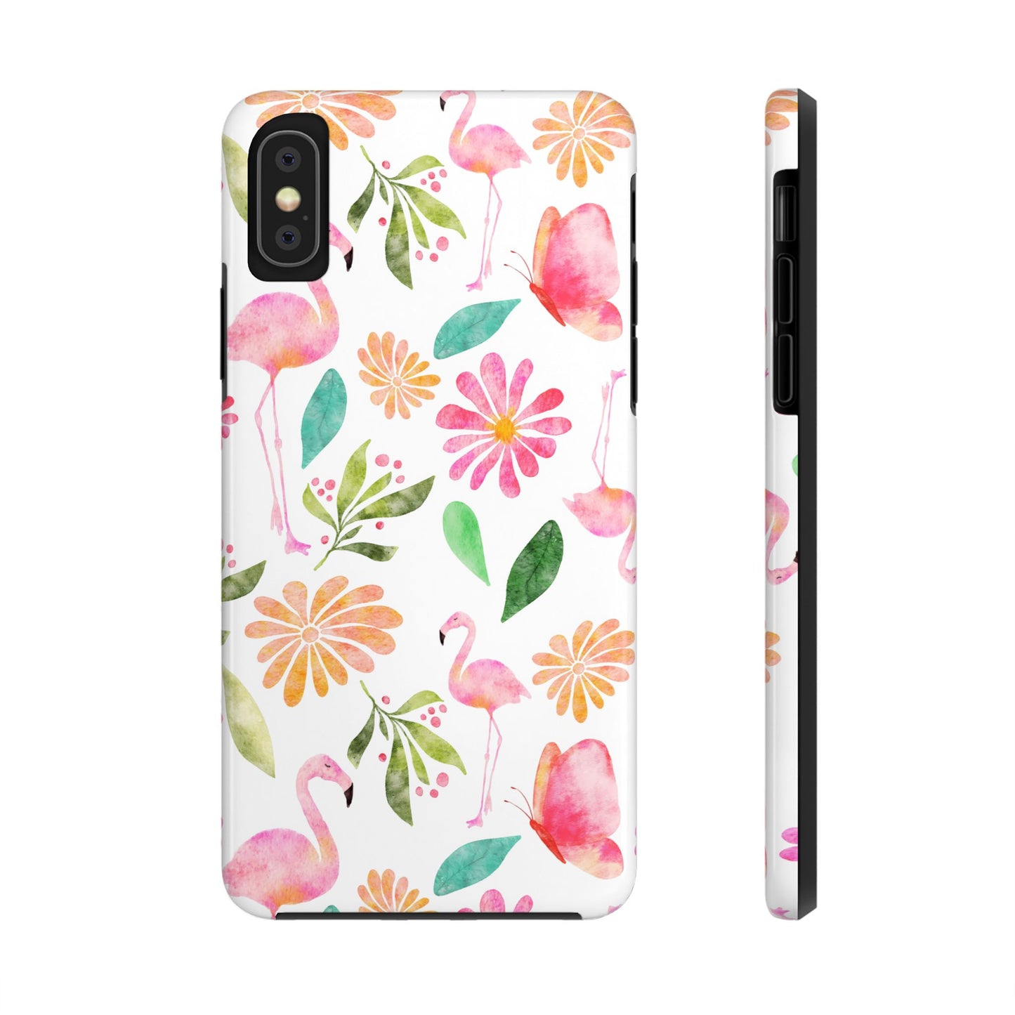 Colorful Flamingo Tropical Summertime, Tough Phone Case (iPhone/Android)
