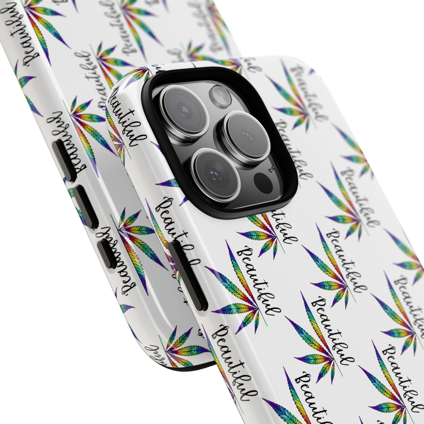 'Beautiful' Colorful Smoke Leaf Tough iPhone/ Android Cases