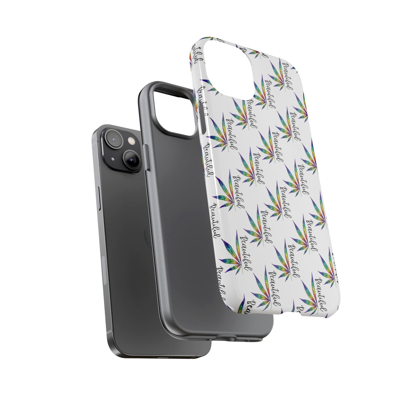 'Beautiful' Colorful Smoke Leaf Tough iPhone/ Android Cases