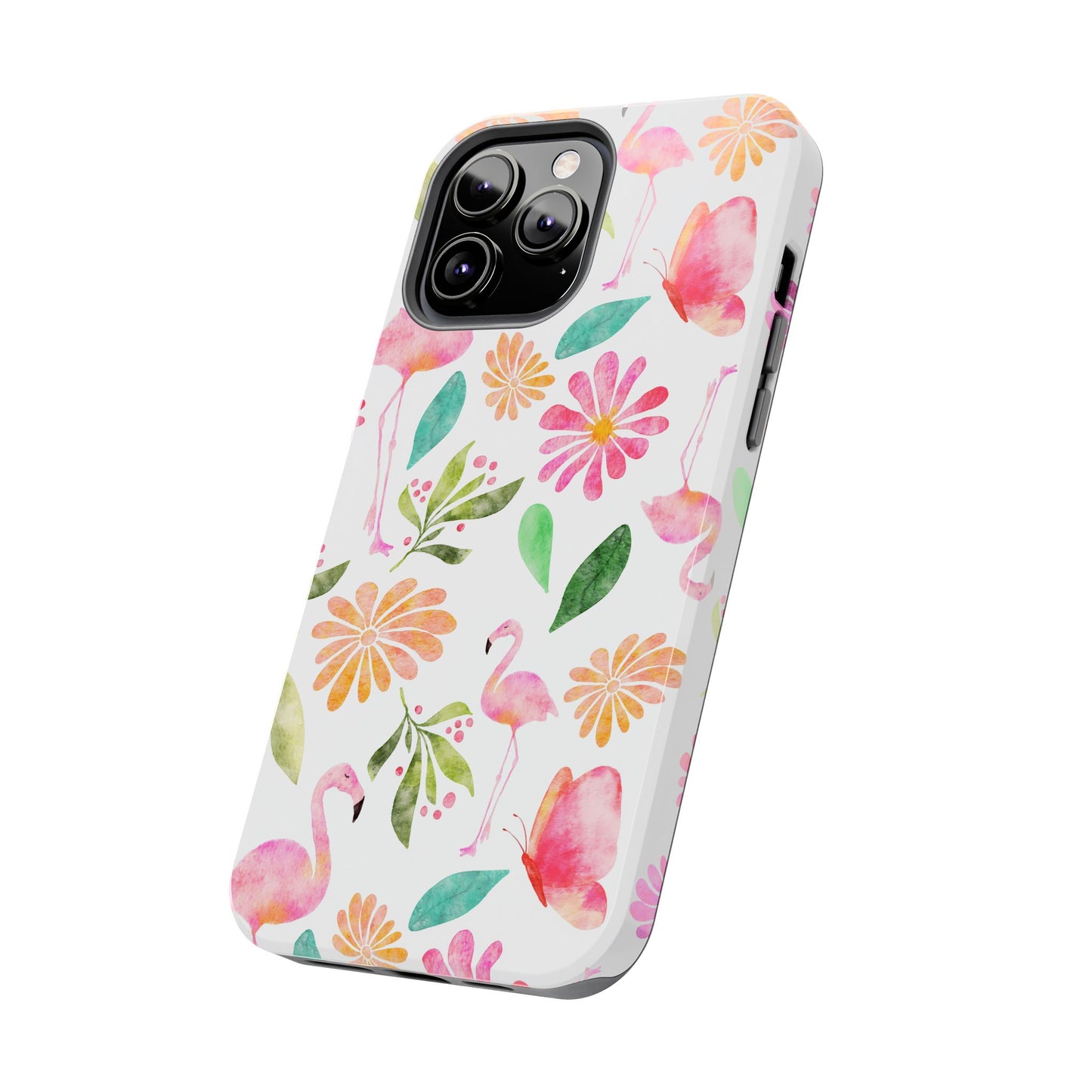 Colorful Flamingo Tropical Summertime, Tough Phone Case (iPhone/Android)