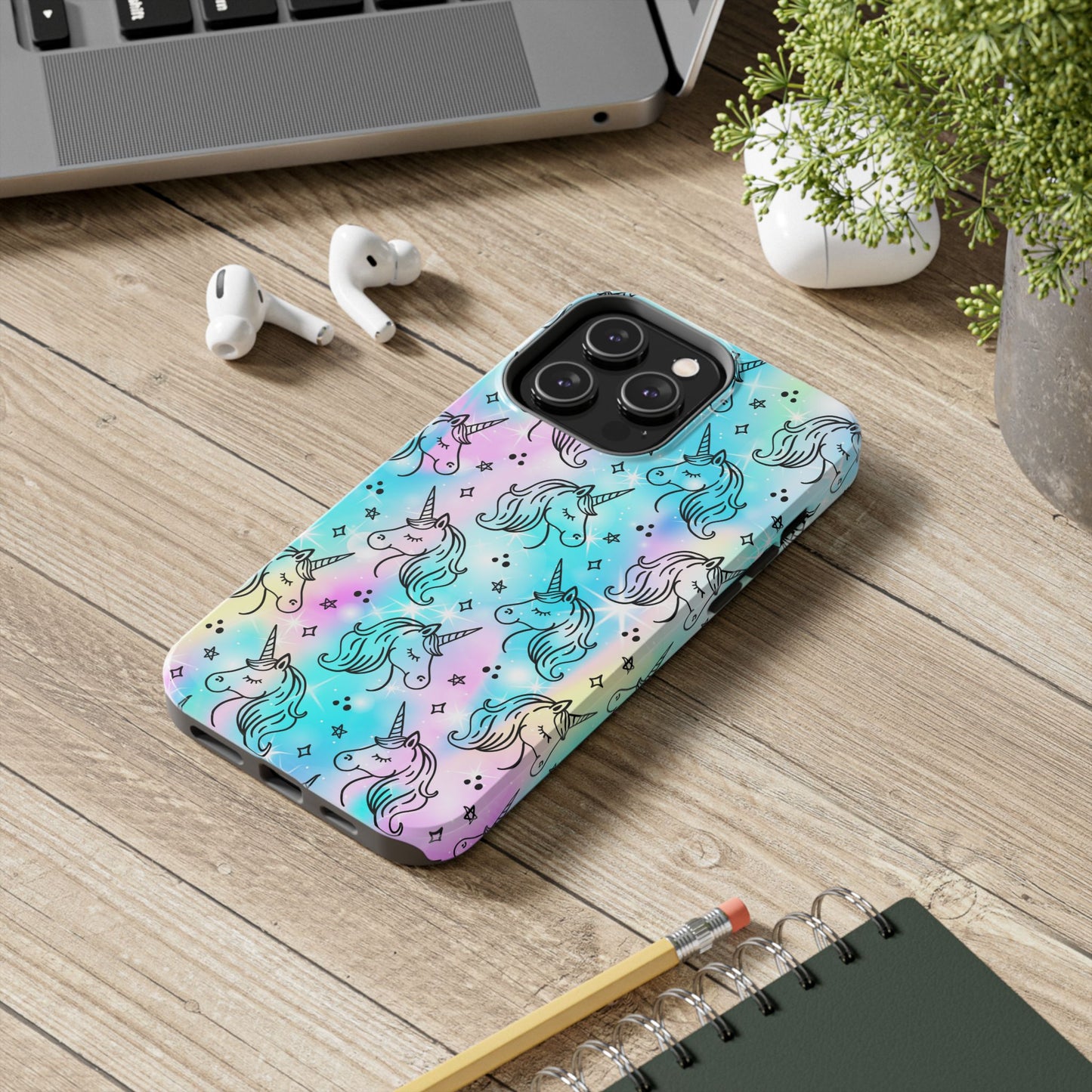 Rainbow Unicorn -Tough Protective Phone Case (iPhone/Android)
