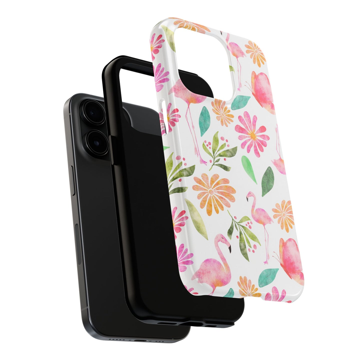 Colorful Flamingo Tropical Summertime, Tough Phone Case (iPhone/Android)