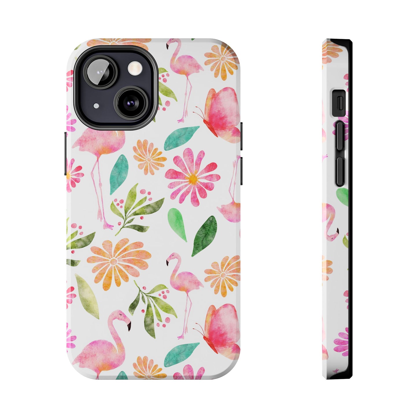 Colorful Flamingo Tropical Summertime, Tough Phone Case (iPhone/Android)