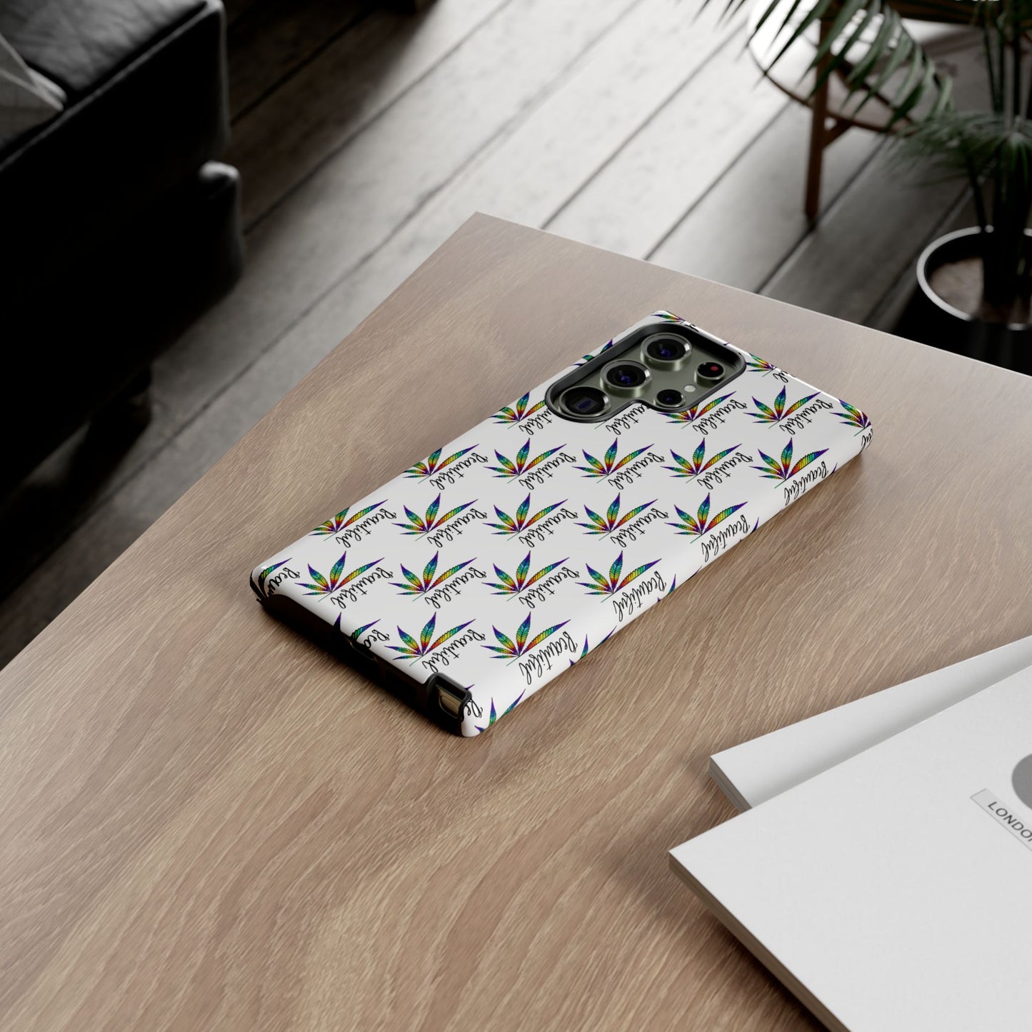 'Beautiful' Colorful Smoke Leaf Tough iPhone/ Android Cases