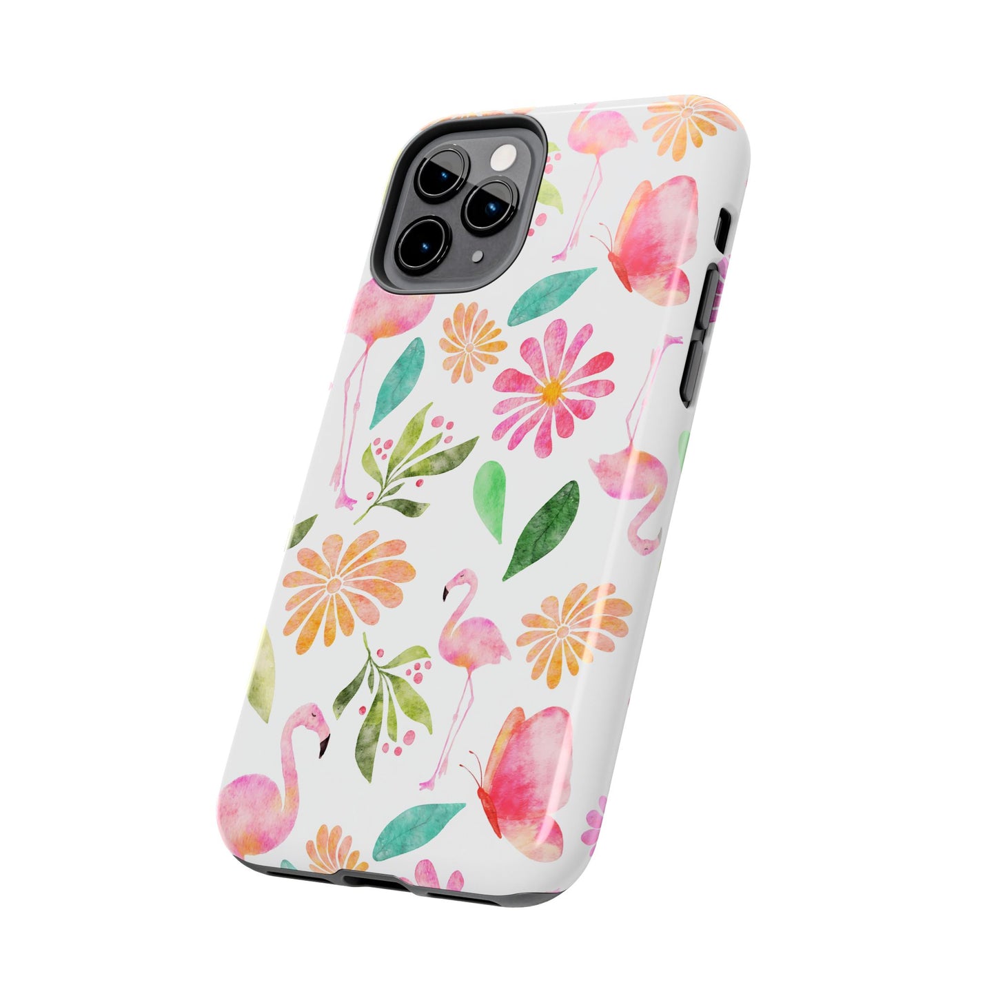 Colorful Flamingo Tropical Summertime, Tough Phone Case (iPhone/Android)