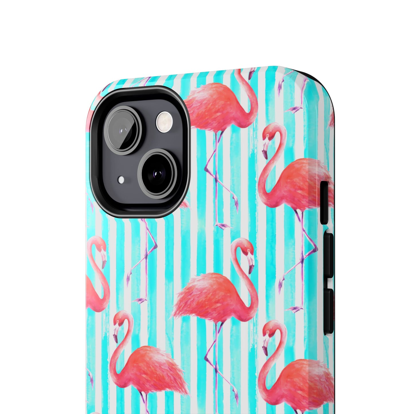 Flamingo, Stripped Summer Vibes, Tough Phone Case (iPhone/ Android)