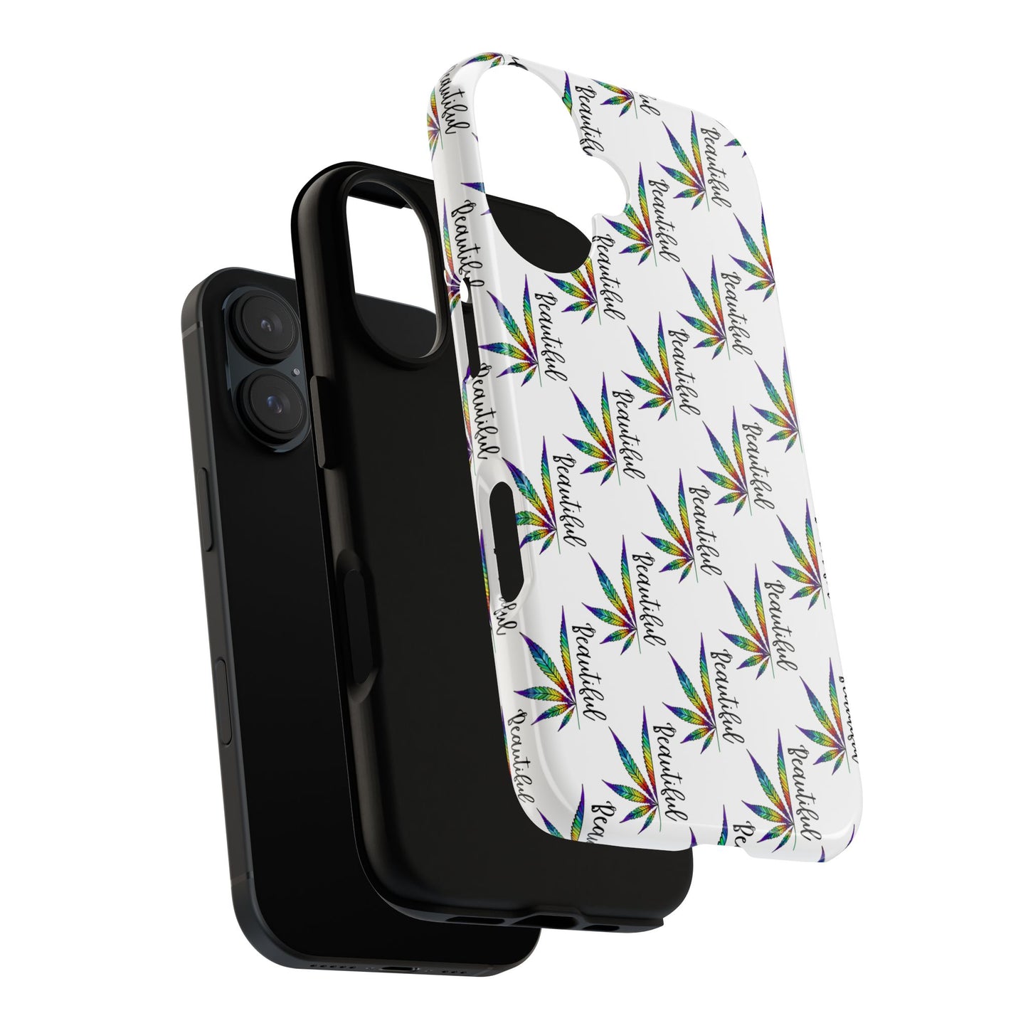 'Beautiful' Colorful Smoke Leaf Tough iPhone/ Android Cases