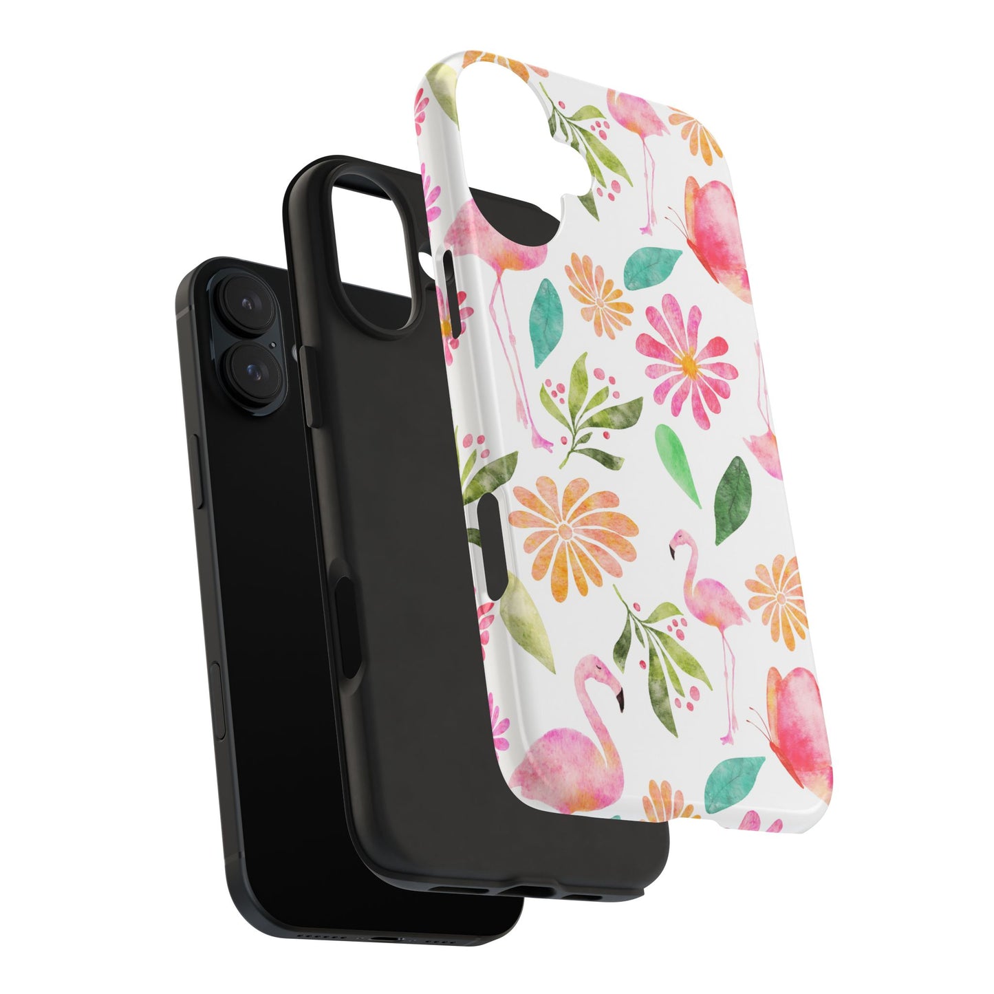 Colorful Flamingo Tropical Summertime, Tough Phone Case (iPhone/Android)