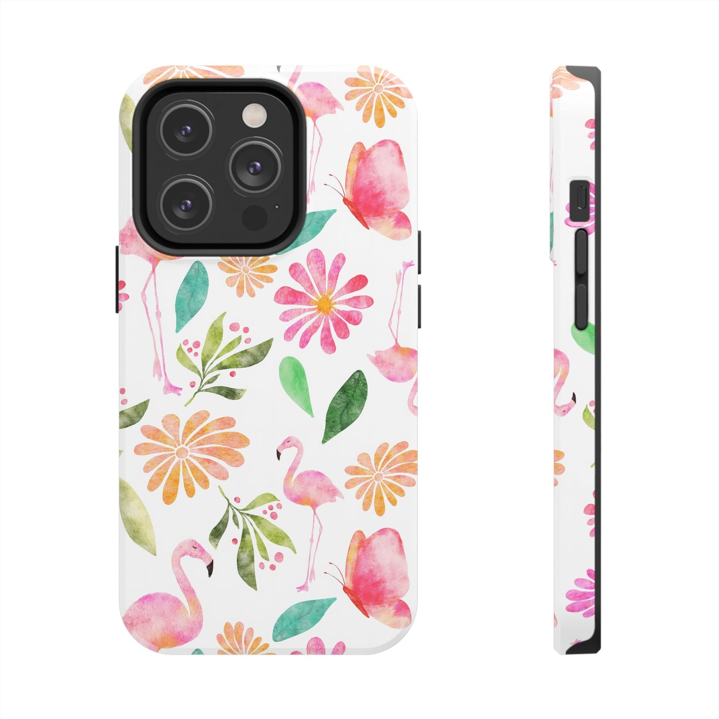 Colorful Flamingo Tropical Summertime, Tough Phone Case (iPhone/Android)