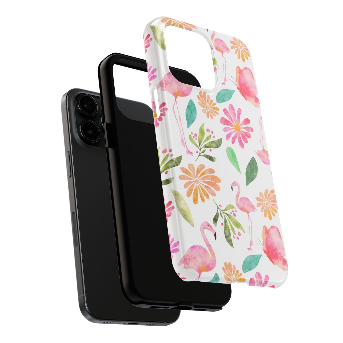 Colorful Flamingo Tropical Summertime, Tough Phone Case (iPhone/Android)