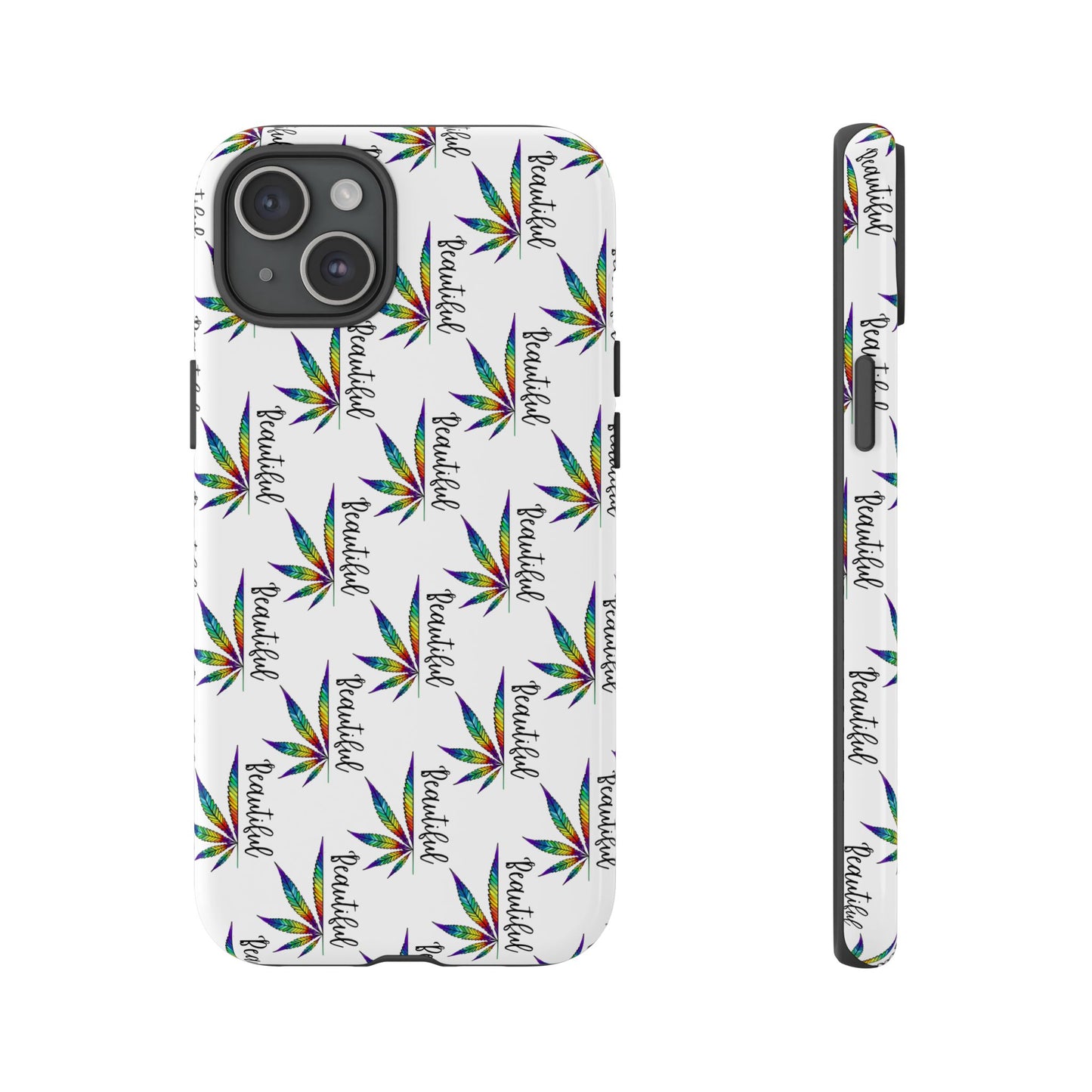 'Beautiful' Colorful Smoke Leaf Tough iPhone/ Android Cases