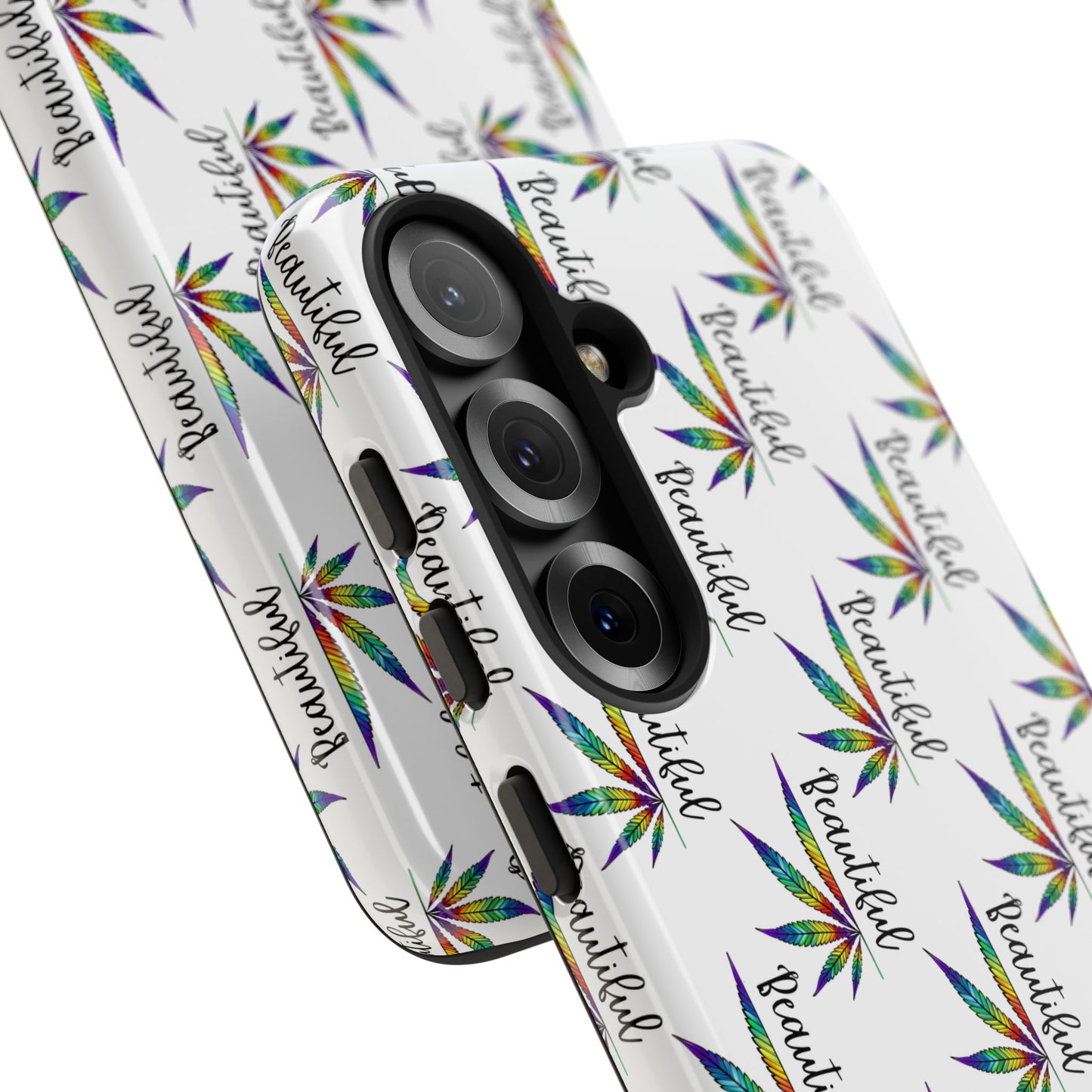 'Beautiful' Colorful Smoke Leaf Tough iPhone/ Android Cases