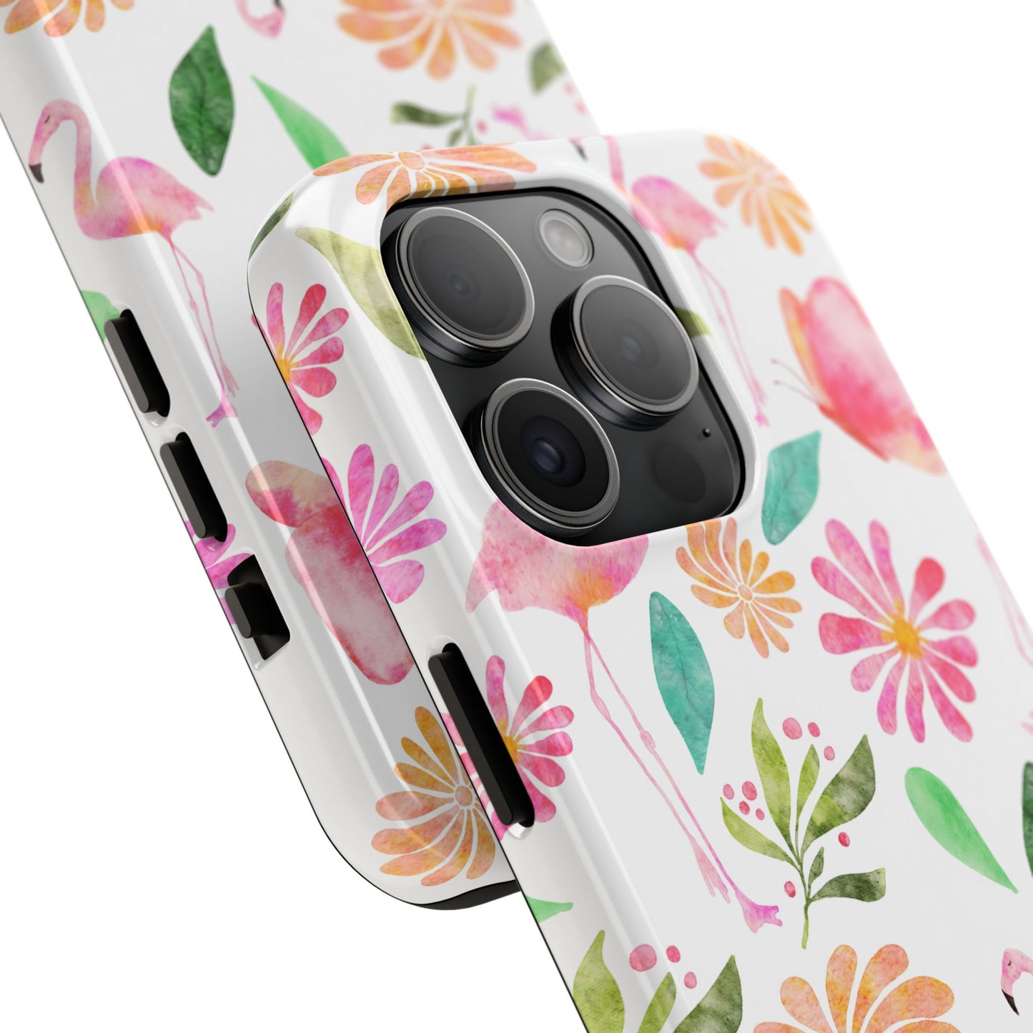 Colorful Flamingo Tropical Summertime, Tough Phone Case (iPhone/Android)