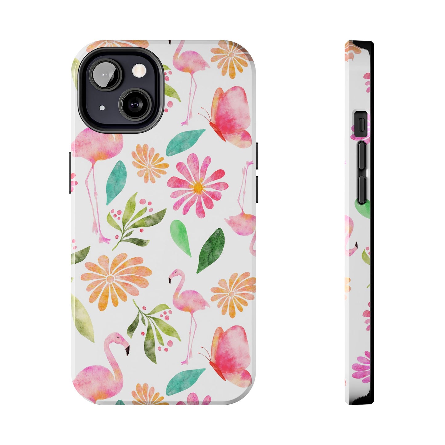 Colorful Flamingo Tropical Summertime, Tough Phone Case (iPhone/Android)
