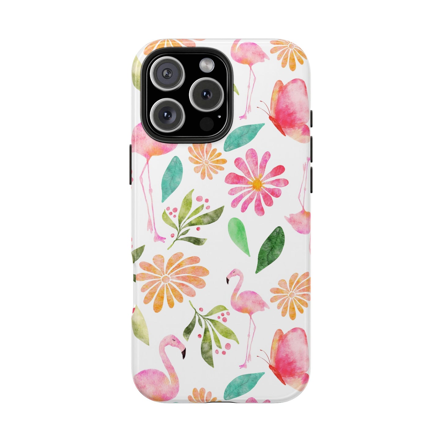 Colorful Flamingo Tropical Summertime, Tough Phone Case (iPhone/Android)