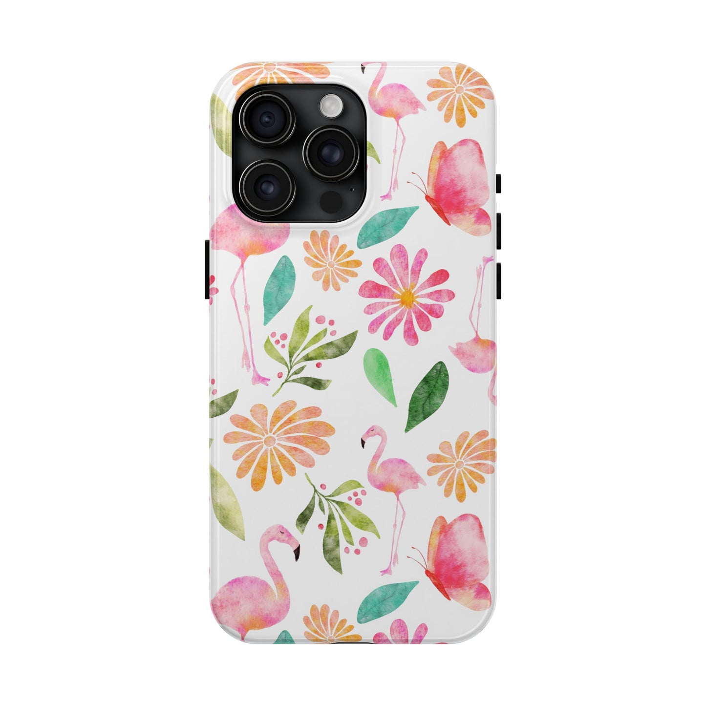 Colorful Flamingo Tropical Summertime, Tough Phone Case (iPhone/Android)