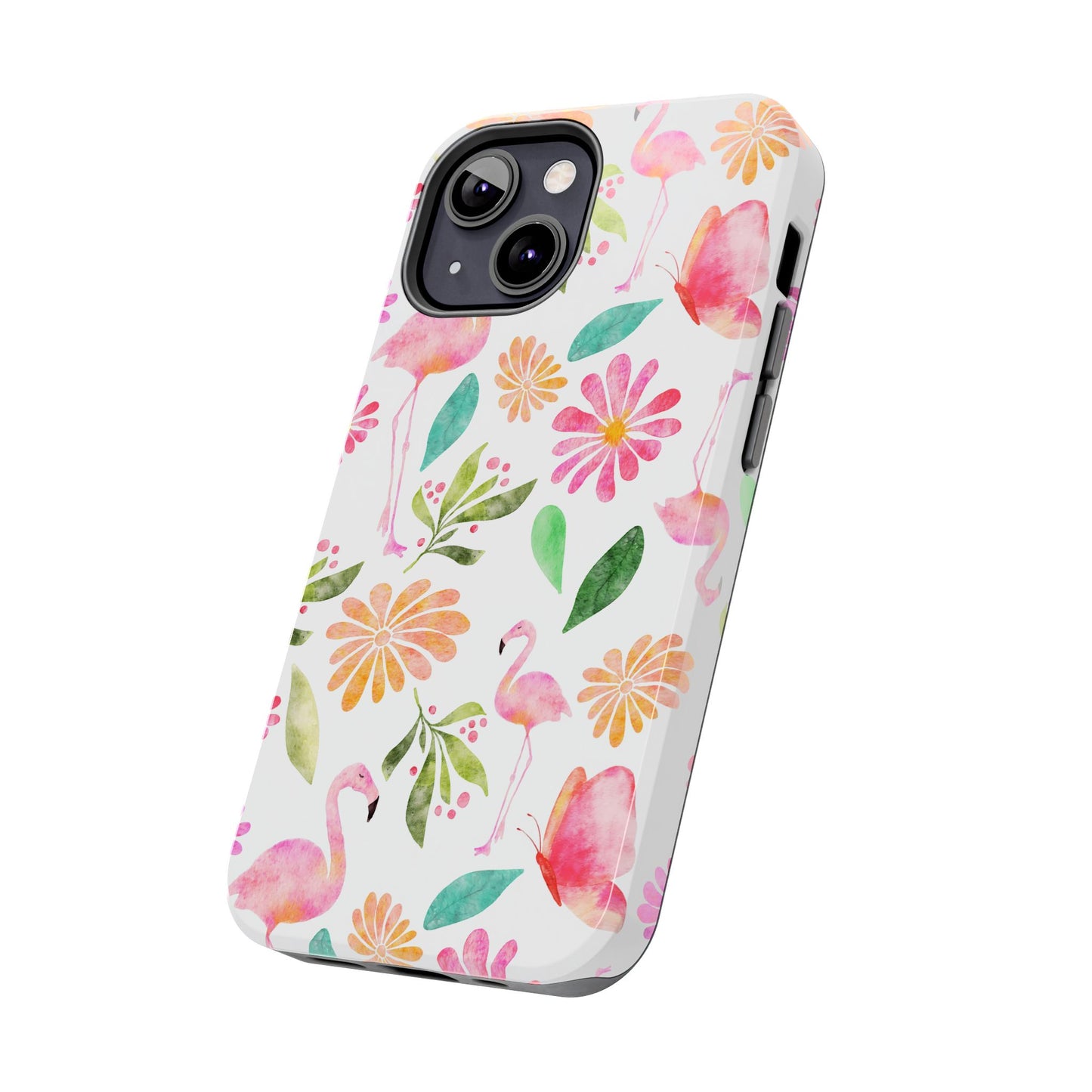 Colorful Flamingo Tropical Summertime, Tough Phone Case (iPhone/Android)