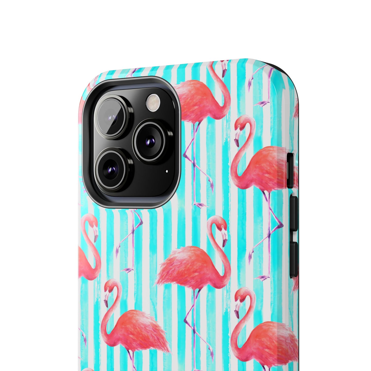 Flamingo, Stripped Summer Vibes, Tough Phone Case (iPhone/ Android)