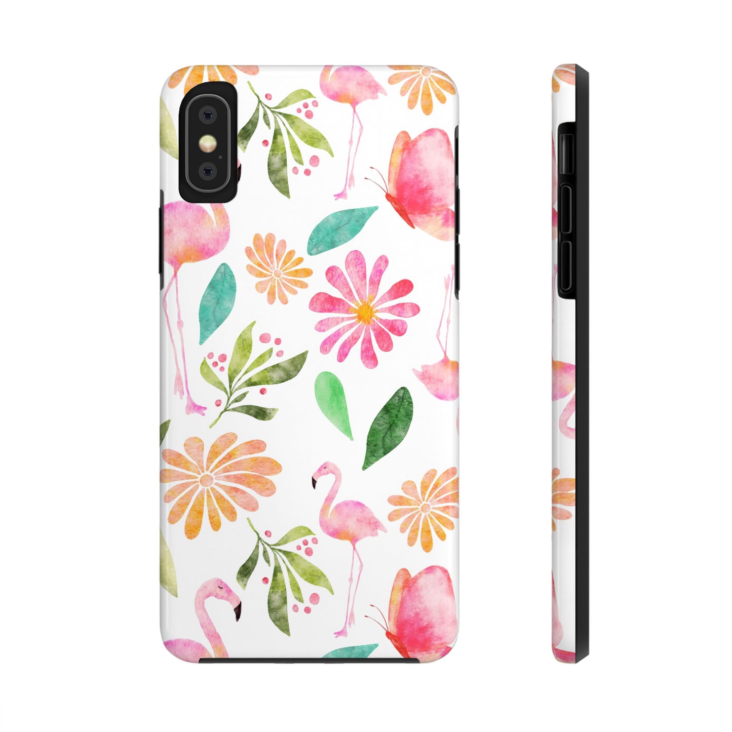 Colorful Flamingo Tropical Summertime, Tough Phone Case (iPhone/Android)