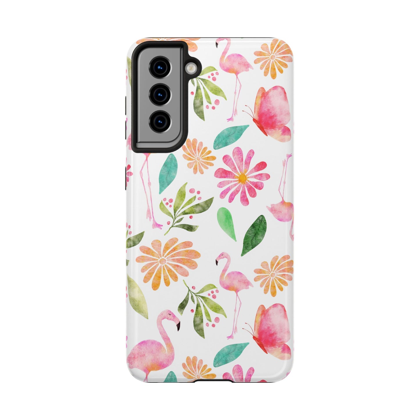Colorful Flamingo Tropical Summertime, Tough Phone Case (iPhone/Android)