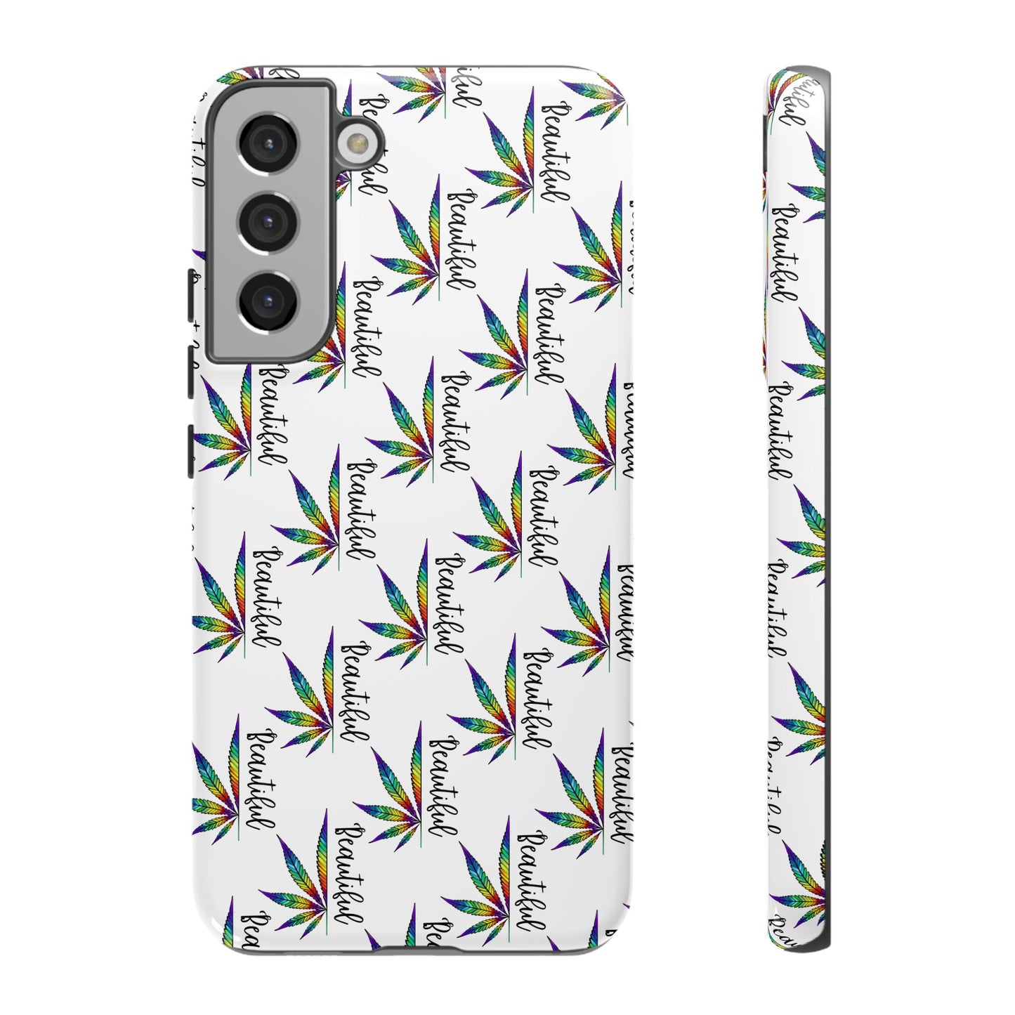 'Beautiful' Colorful Smoke Leaf Tough iPhone/ Android Cases