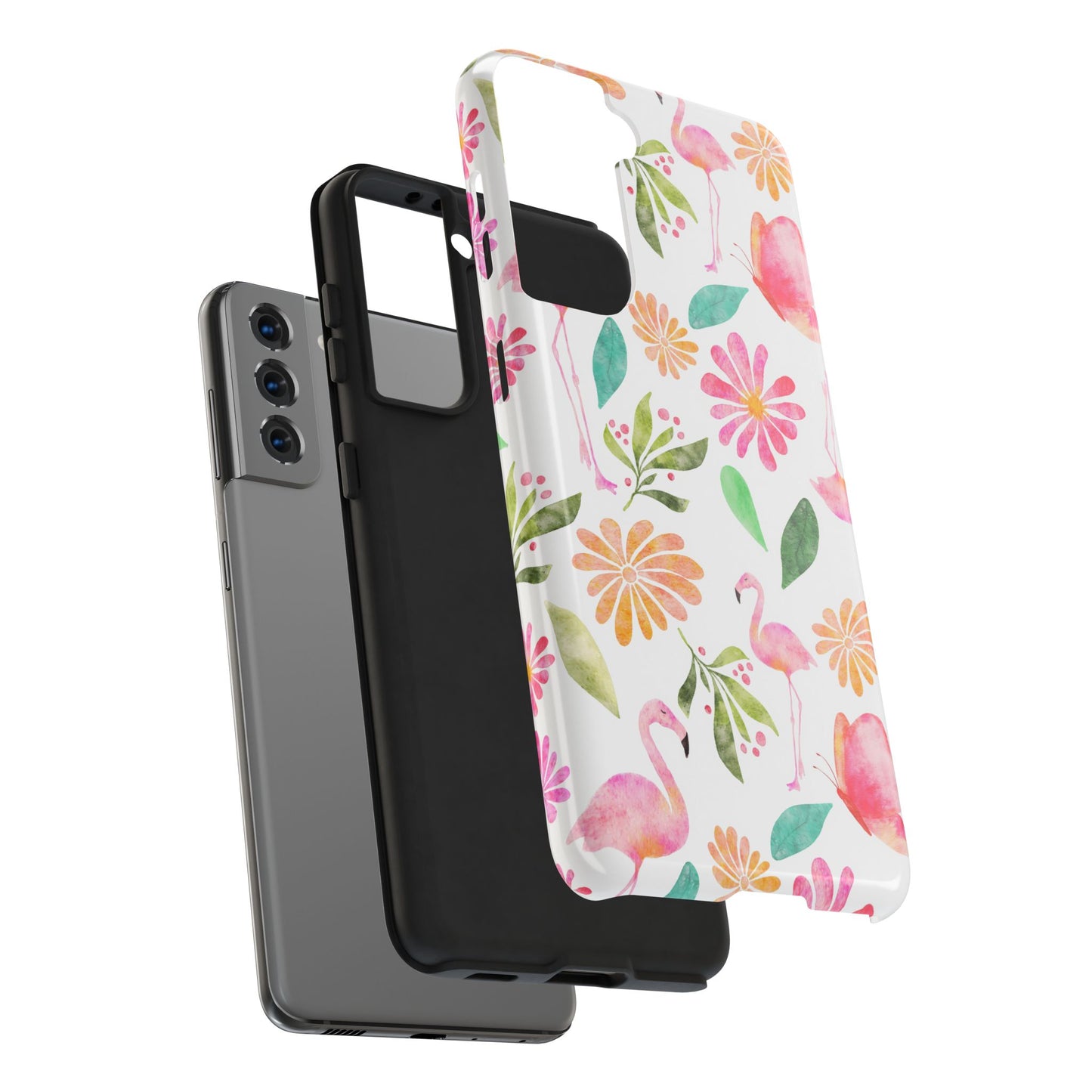 Colorful Flamingo Tropical Summertime, Tough Phone Case (iPhone/Android)
