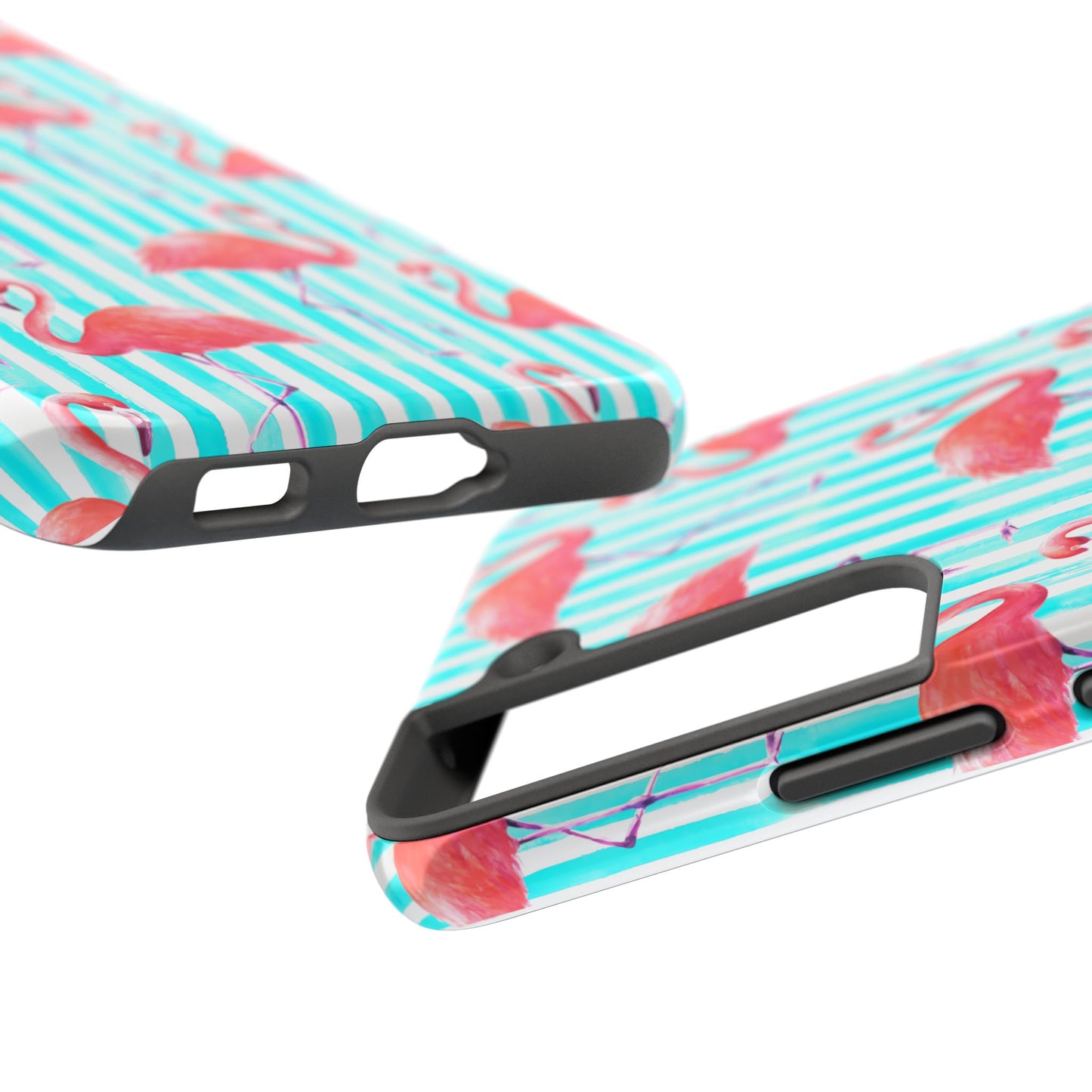 Flamingo, Stripped Summer Vibes, Tough Phone Case (iPhone/ Android)