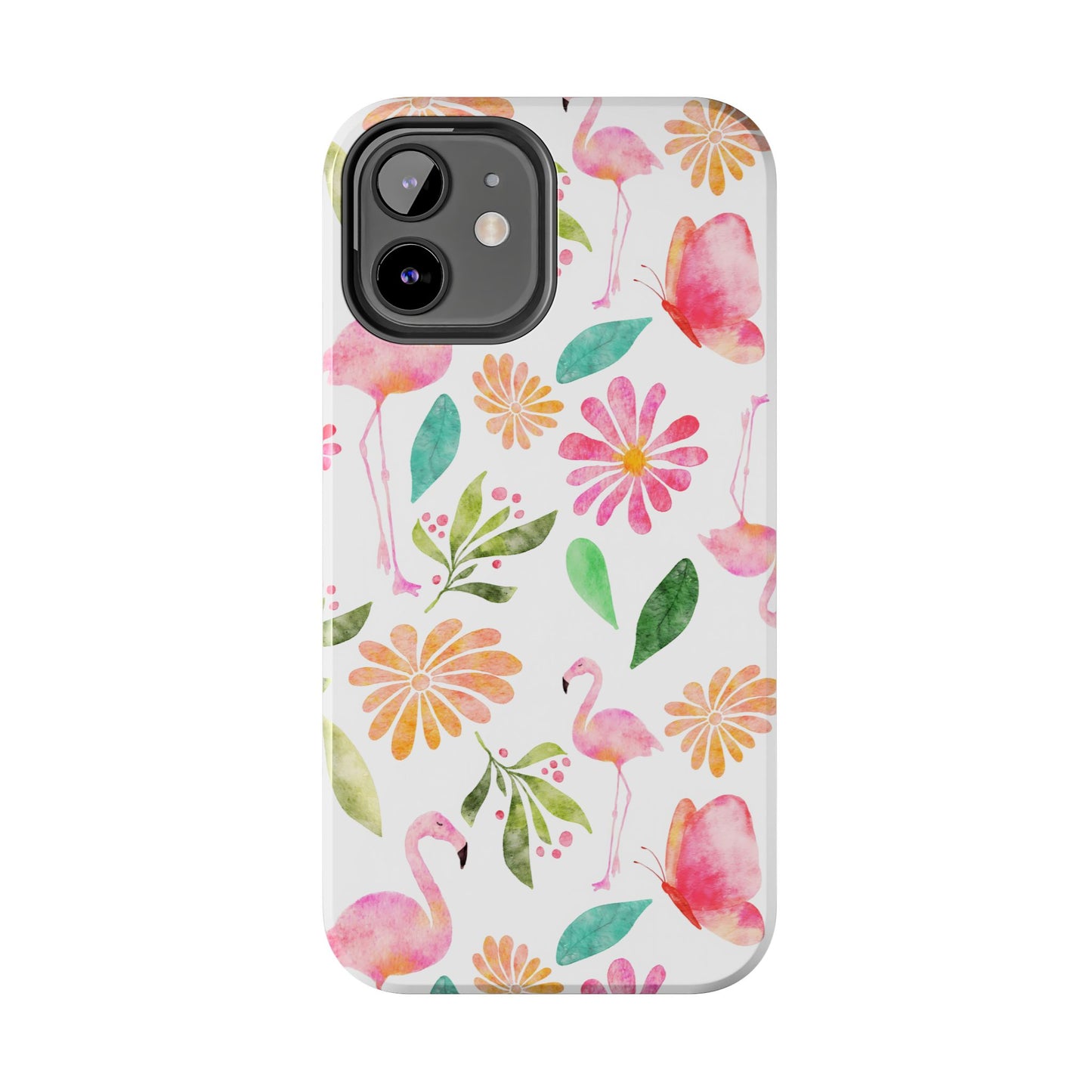 Colorful Flamingo Tropical Summertime, Tough Phone Case (iPhone/Android)