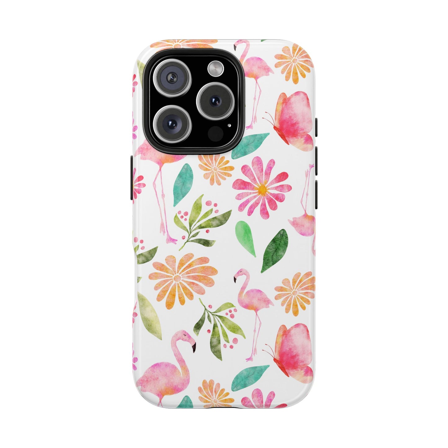 Colorful Flamingo Tropical Summertime, Tough Phone Case (iPhone/Android)