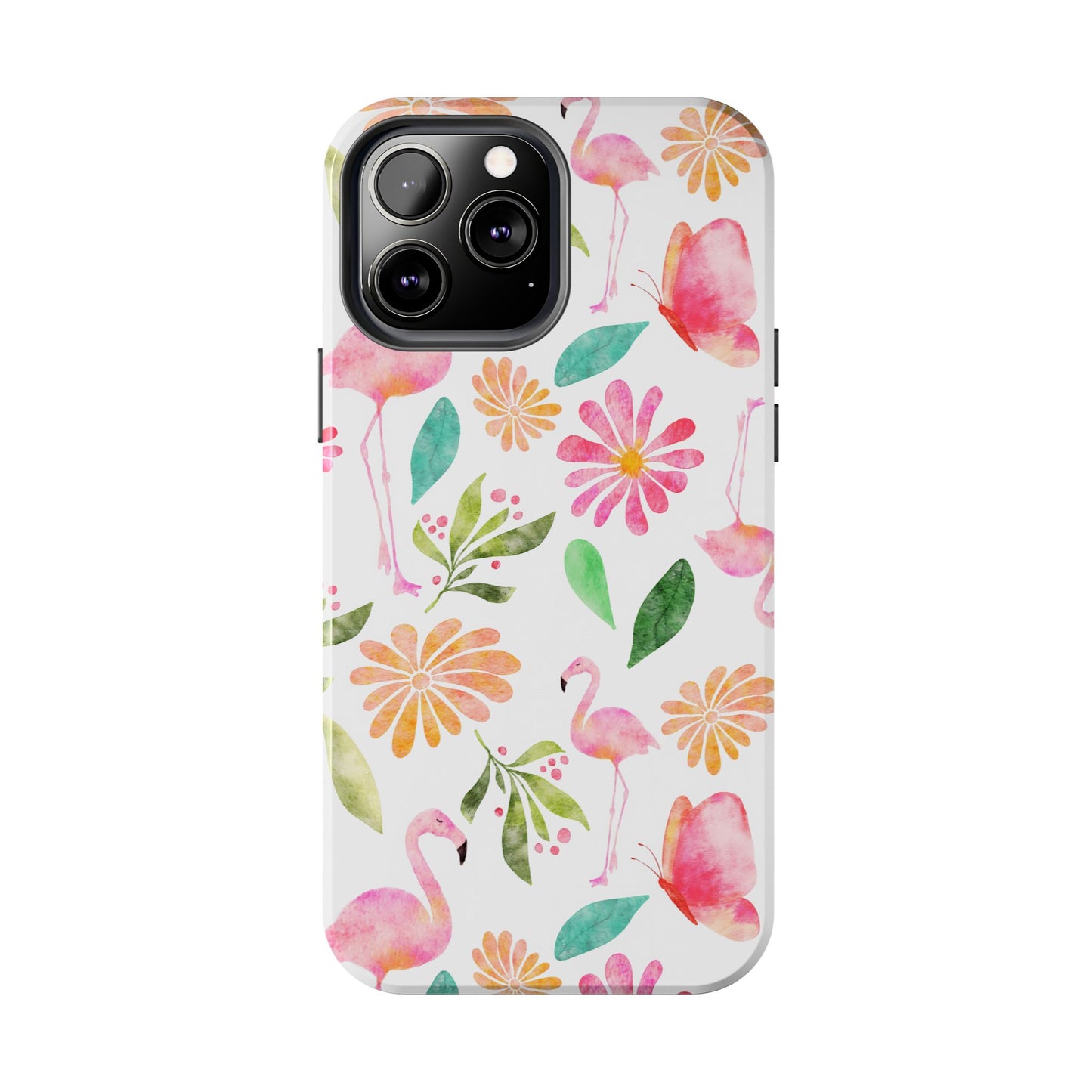 Colorful Flamingo Tropical Summertime, Tough Phone Case (iPhone/Android)